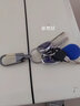 欧美达钥匙扣大气厚实环金色亮铬色男女情侣不锈钢钥匙圈方便随身锁扣 8012 实拍图