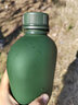 虎阁 户外水壶学生军训骑行运动便携水壶军绿色拓展团建登山 水壶-WU款 1000ml(水壶+套)装65度下 实拍图