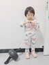 小素材儿童睡衣夏季薄款宝宝衣服套装竹纤维空调服春秋家居服男童女童 幸运小马套头蓝 90 实拍图