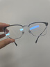 亿超纯钛合金超轻近视眼镜男可配度数大脸眉线框钛架大框眼睛配镜6399 黑银 单镜框 实拍图