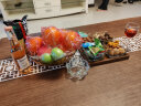 格娜斯 玻璃水果盘客厅复古轻奢创意零食分格干果盘北欧ins点心糖果盘 晒单实拍图