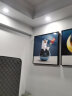 墨派 儿童房卧室装饰画男孩女孩太空人宇航员房间背景墙挂画现代简约 太空A款 60*60cm晶瓷+铝合金边框 晒单实拍图
