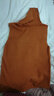 都丽雅背心女内搭无袖秋季打底衫2022韩版新品针织衫女款打底背心女短款针织背心女高领C13 焦糖 均码 实拍图