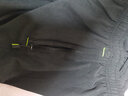 盖世男儿休闲短裤男夏季新款薄款透气七分裤 K17男黑色 3XL(约150-165斤) 实拍图