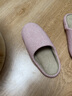 merdor日式家居棉拖鞋女秋冬季情侣软底室内静音卧室木地板居家防滑 咖啡色 L适合39-42 实拍图