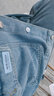 狄帝鲨 牛仔马甲男外套春秋季大码马夹休闲港风潮流ins背心青年无袖坎肩 一木森-Y882-蓝色 2XL 【155-175斤左右】 实拍图