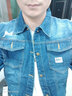 苏京猫刺绣牛仔外套男春秋季潮牌韩版百搭男士夹克修身帅气休闲上衣男装 蓝色 2XL 实拍图