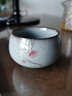 下功夫官窑铁胎冰裂纹茶杯茶具大号主人杯单杯陶瓷功夫茶品茗杯茶盏个性 官窑梅花禅定杯月白色 实拍图