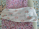 安舒棉婴儿防惊跳肚围天竹蚕丝包巾新生儿防惊吓护肚肚围 摩卡熊(纱布薄款)适合30℃以上 S码 （35*80cm）适合0-6个月 实拍图