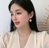 蕉夏耳环女2024年新款潮气质耳饰高级感生日礼物小众轻奢耳坠 菱形耳坠 实拍图