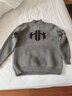 啄木鸟毛衣男秋冬季套头针织衫男士加绒加厚潮流长袖打底衫男装线衣服男 8083灰色 2XL 180 实拍图