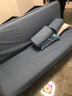徽月 多功能折叠沙发床两用简易三人位小户型客厅租房家具懒人沙发 天蓝麻布 升级可拆1.8米长1.2宽2扶手2腰枕 实拍图