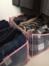 友纳（YOUNA）衣服收纳盒分格整理箱透明 衣柜收纳分层装衣物抽屉裤子收纳神器 樱花粉【无格款】可收纳四件套/羽绒服/被子 实拍图