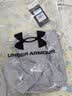 安德玛（Under Armour）儿童短袖T恤新款男大童透气速干透气吸汗运动圆领上衣 浅灰色 160 实拍图