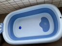 英氏（YEEHOO）婴儿洗澡盆浴盆宝宝可折叠幼儿坐躺浴桶小孩家用新生儿童用品 皇冠蓝 晒单实拍图