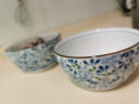 光峰 日本进口小蓝芽陶瓷米饭碗汤碗泡面碗复古碗日式家用餐具釉下彩 12.8*6.3cm 中号平底蒸碗 5英寸 实拍图