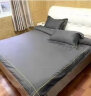 La Torretta100支长绒棉床上四件套100%纯棉 高档抗菌被套床单1.8/1.5米床 灰 实拍图