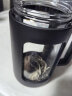 GIANXI塑玻泡茶杯高硼硅耐高温玻璃杯夏季双层防摔水杯带茶隔 430ml 晒单实拍图
