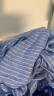 无印良品（MUJI）女式 麻 水洗 长袖衬衫连衣裙 长款裙子夏季汉麻衬衫裙BC2JKA4S 蓝色条纹 S  155/80A 晒单实拍图