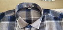 杉杉纯棉格子长袖衬衫男士保暖加厚衬衫男中年格子加绒衬衣 6207 42 实拍图