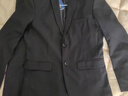 罗蒙男士西服套装商务职业正装小西装结婚新郎上班春秋季修身外套 黑色（西服+裤子） 2XL 实拍图