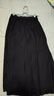 她池高腰大摆半身裙女2025秋装新款松紧腰显瘦中长A字复古裙 实拍图