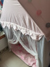 小斑鸠（little dove） 儿童帐篷室内游戏屋/男女孩公主房城堡/玩具屋节日生日礼物 推荐(实木)粉色(垫+席)灯+云+旗 实拍图
