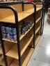 沐意 超市货架置物架便利店可调节单双面中岛架子文具木纹货柜展示柜 【挂钩款】单面主架 长120 实拍图