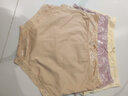 蝶安芬【商超同款】女士内裤棉质柔软舒适透气性感蕾丝网纱大码短裤头夏 肤肤粉黄 XL (165/95) 实拍图