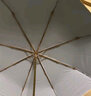 左都（ZUODU）遮阳伞防紫外线太阳伞彩胶便携折叠雨伞雨具防晒伞晴雨两用伞女 生椰拿铁【三折伞】 实拍图