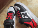 特步（XTEP）儿童童鞋男女童小白鞋儿童运动板鞋百搭时尚休闲学生板鞋 新白色/黑/状元红 34 码 实拍图