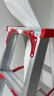创硕 家用梯人字梯工程梯子铝合金梯货梯架 【五步梯红】加强加固款 实拍图