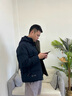 石墨烯棉服男士棉衣加厚保暖冬季休闲大码防风外套面包服带帽子 2858藏青 2XL【体重120-140斤】 实拍图
