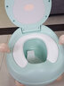 YEESOOM儿童马桶 坐便器男孩女孩抽屉式婴儿宝宝小马桶女宝宝 小鹿绿色【海绵垫】100清洁袋+刷 实拍图
