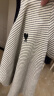 百图betu女装夏季新款T恤时尚百搭撞色圆领条纹短袖T恤女2303T15 黑白条 S（预售06/21发货） 晒单实拍图