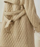 茵曼重工间棉风衣2023冬季女装新款中长厚外套 卡其色 L 晒单实拍图