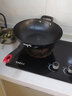 炊大皇铁锅无涂层炒锅铸铁锅生铁炒菜锅平底煤气灶电磁炉通用 34cm适用3~5人(带铲+蒸片) 34cm 实拍图