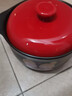 山背瓷业（SHANBEI CERAMICS） 砂锅电磁炉专用明火煲汤锅家用小号沙锅陶瓷煲养生炖汤 2升电磁炉明火通用（玛瑙红） 2L 实拍图