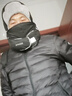 目丸帽子男士滑雪帽户外护耳防风雷锋帽男冬季棉帽保暖飞行员防寒骑车 黑色字母款 实拍图