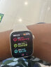 Apple Watch SE 2022款智能手表GPS款44毫米星光色铝金属表壳星光色运动型表带 健康电话手表  MNJX3CH/A 实拍图