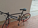ICOLOUR死飞自行车男实心胎活飞双碟刹轻便公路赛网红成年学生成人女单车 40刀碟刹黑红色 24寸【适合155-170cm】 实拍图