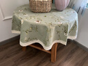 素莎桌布布艺棉麻小清新田园小碎花长方形餐桌布正方形八仙桌茶几台布 绿色小碎花 140*140cm 实拍图