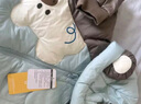 巴拉巴拉童装婴儿连体羽绒服连体衣宝宝衣服2025冬装哈衣爬服萌趣男童女童 白色小熊-白鸭绒 100 cm-充绒量107g 实拍图