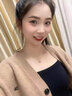 VCIXYOU18K金项链女永恒之心锁骨链走心表白纪念日生日礼物送女友 【永恒之心】玫瑰金托帕石项链 实拍图