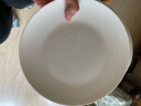 隆达骨瓷陶瓷餐具 饭盘骨碟菜盘汤盘西餐盘 纯白 纯白浅盘 2个 8.5英寸 实拍图