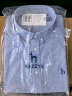 哈吉斯（HAZZYS）男装 2024夏季新款男士衬衣棉麻混纺小细格短袖衬衫男ATCZK1BBX76 蓝色BL 175/96A 48 晒单实拍图