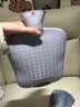CTRLEND热水袋注水暖水袋暖手宝暖宝宝女生热敷暖肚子防爆暖手袋暖脚神器 1000ml玛卡灰热水袋+仿兔绒布套 实拍图