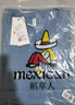 稻草人（MEXICAN）纯棉短袖t恤男夏季半袖体恤衫韩版宽松圆领打底上衣 雾霾蓝 3XL 实拍图