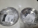 Momscook慕厨不锈钢盘子圆盘菜碟 家用菜盘做沙拉304不锈钢加厚多功能菜盆 JA-WP22-不锈钢盆 22cm 实拍图