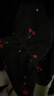 三彩2023夏季新款小樱桃衬衫系带方领一字肩两穿雪纺衫小衫浪漫女 黑色 165/88A/L 晒单实拍图